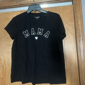 Isabel Maternity by Ingrid & Isabel Black 'MAMA' Tee with White Heart